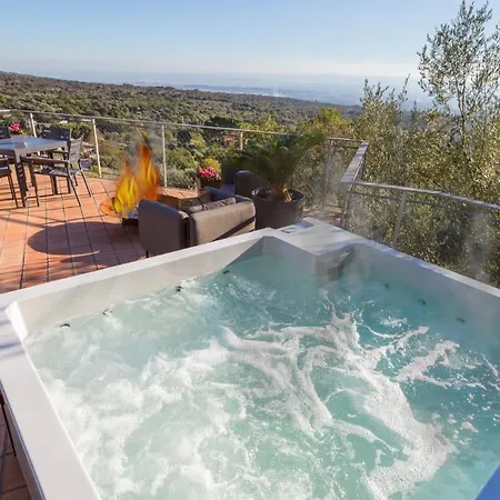 Daire Rahal Etna Luxury Retreat- Private Heated Jacuzzi 98f & Infinity Pool