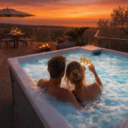 Rahal Etna Luxury Retreat- Private Heated Jacuzzi 98f & Infinity Pool Katanya